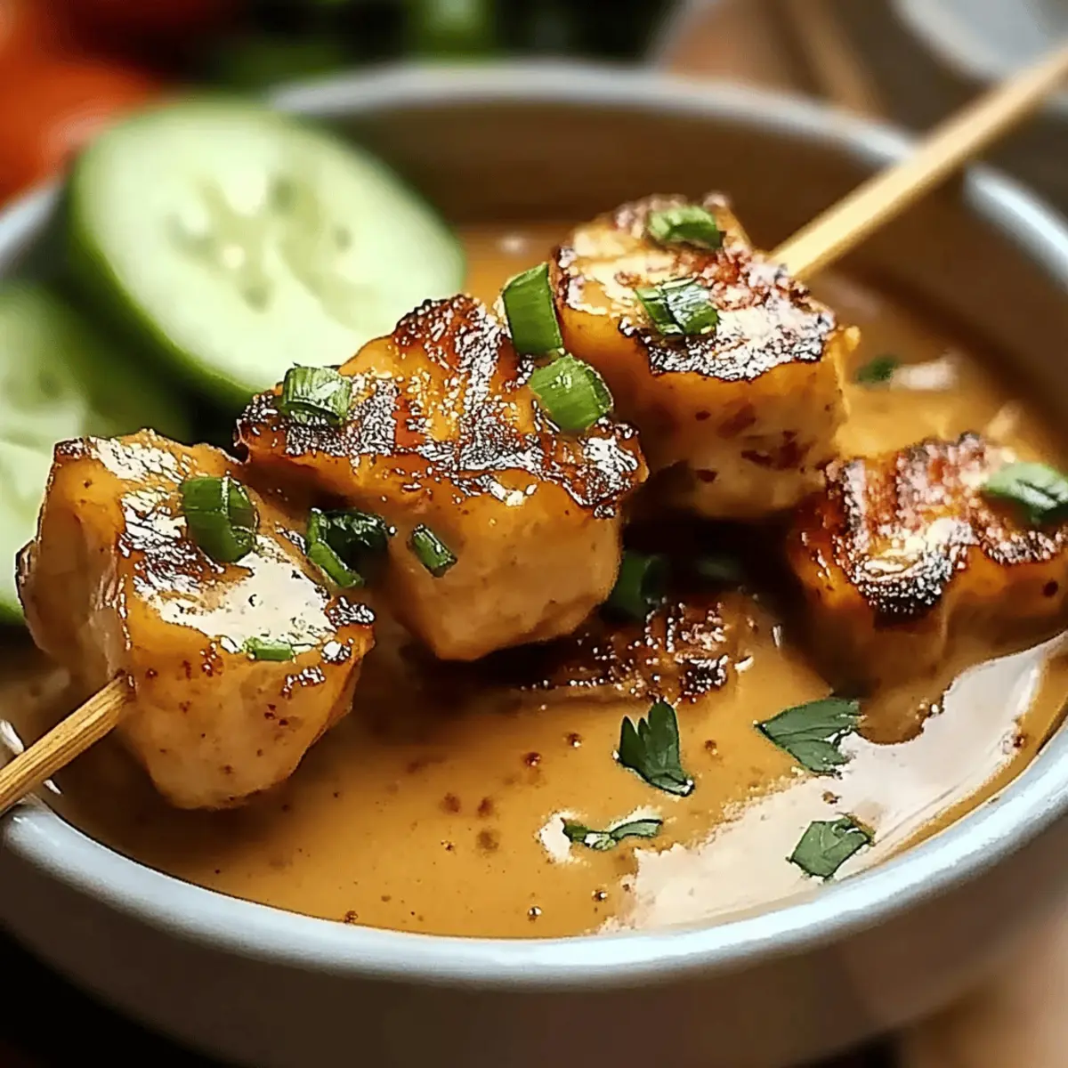 Thai Chicken Satay with Peanut Sauce
