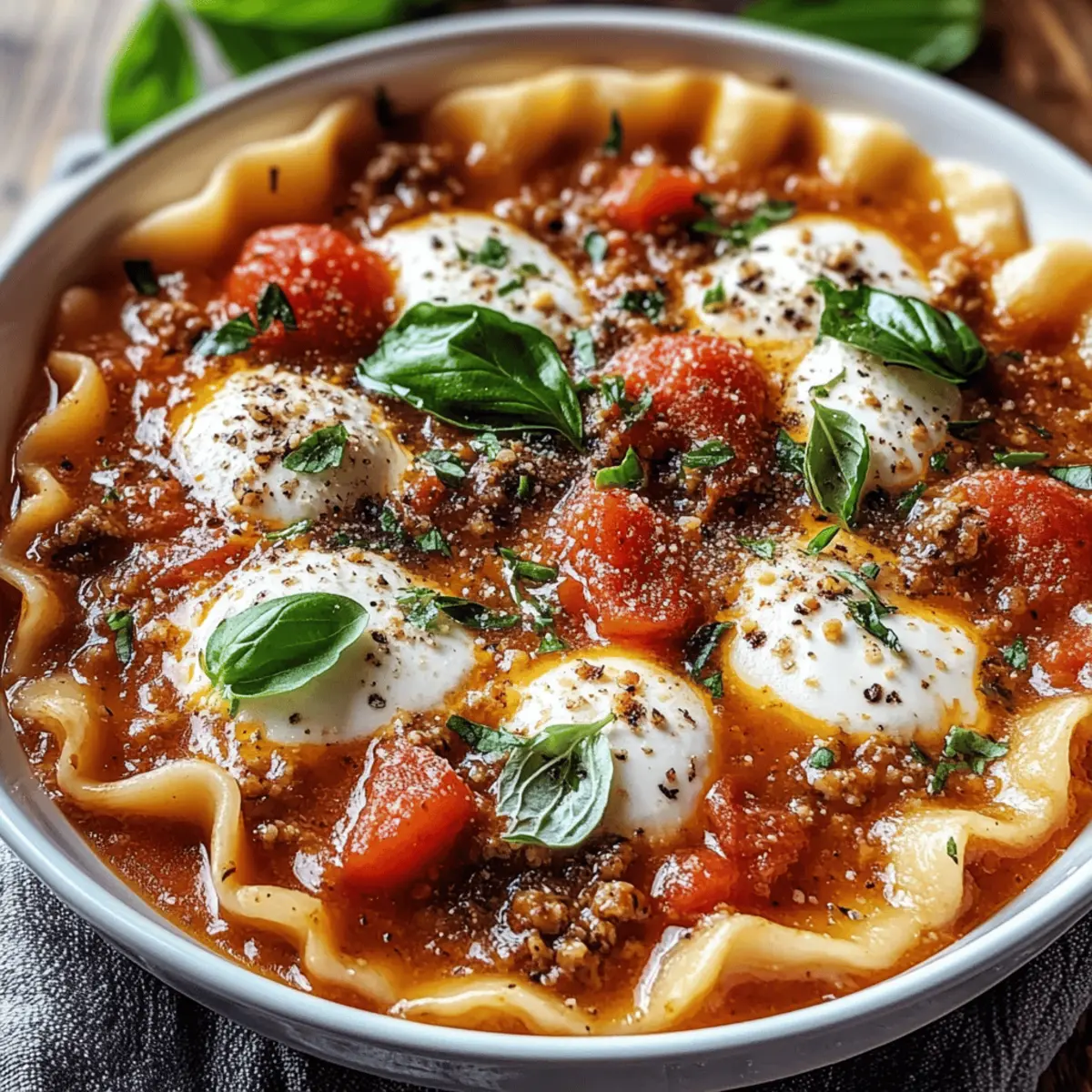Crockpot Lasagna Soup