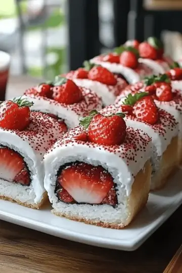 Strawberry Shortcake Sushi