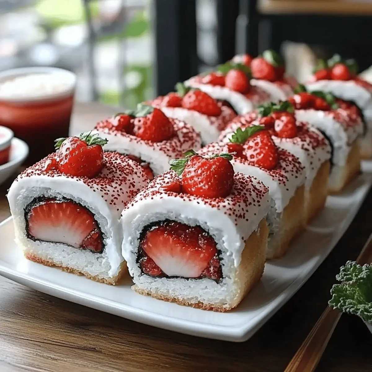 Strawberry Shortcake Sushi