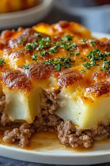 Easy 5-Ingredient Hamburger & Potato Casserole