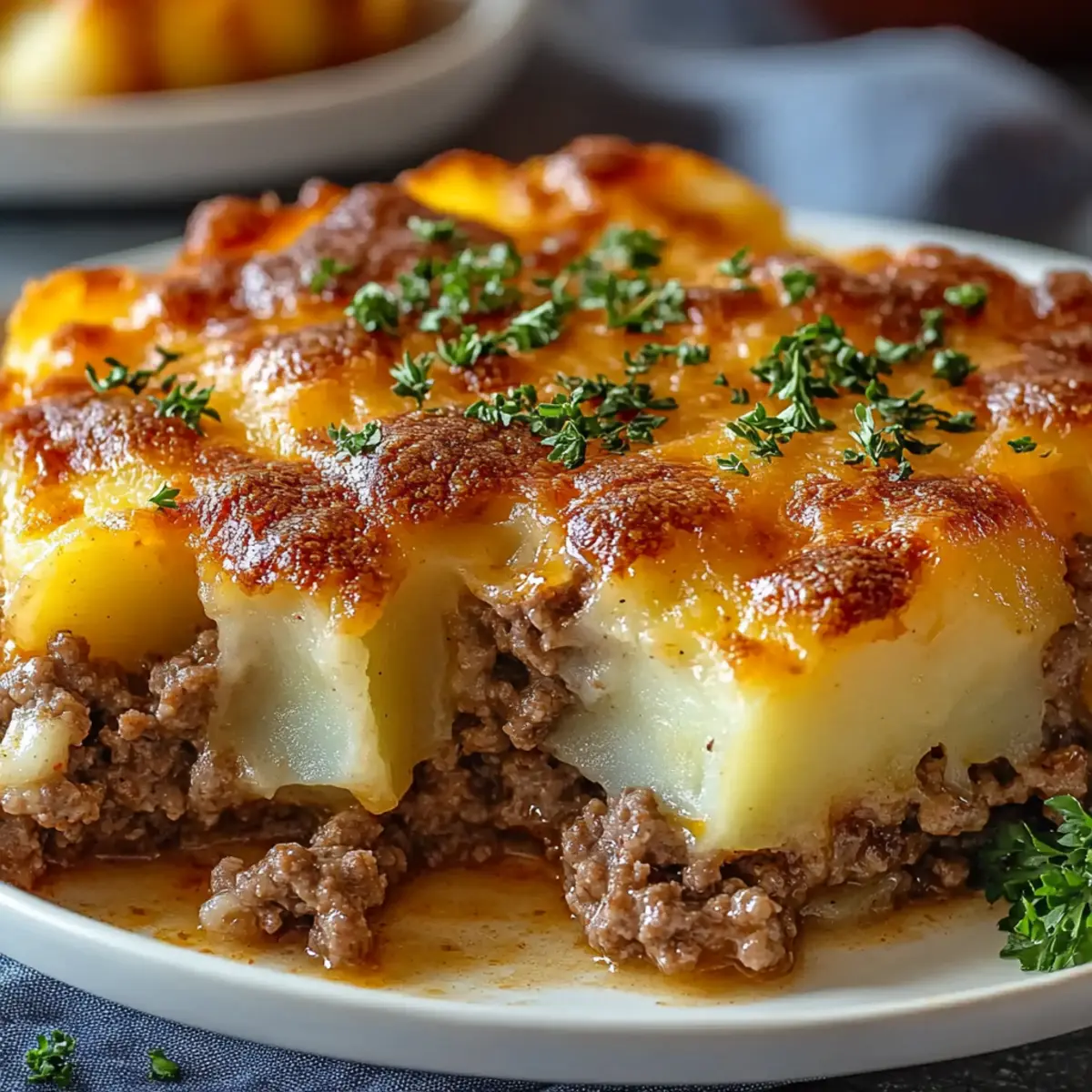 Easy 5-Ingredient Hamburger & Potato Casserole