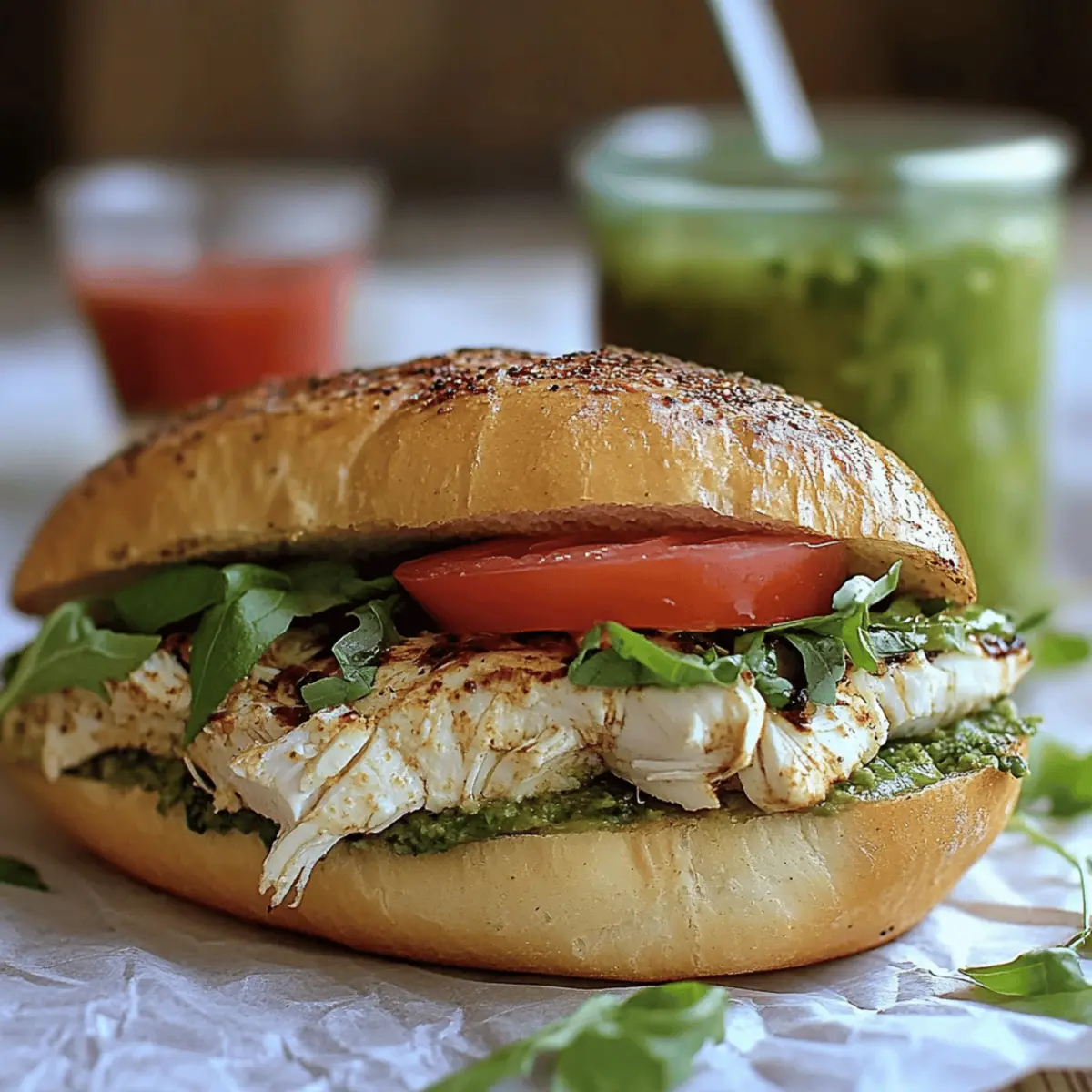Chicken Pesto Sandwich