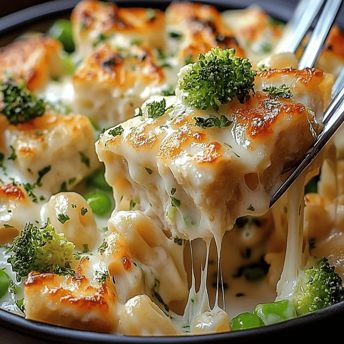 Chicken and Broccoli Alfredo Bake