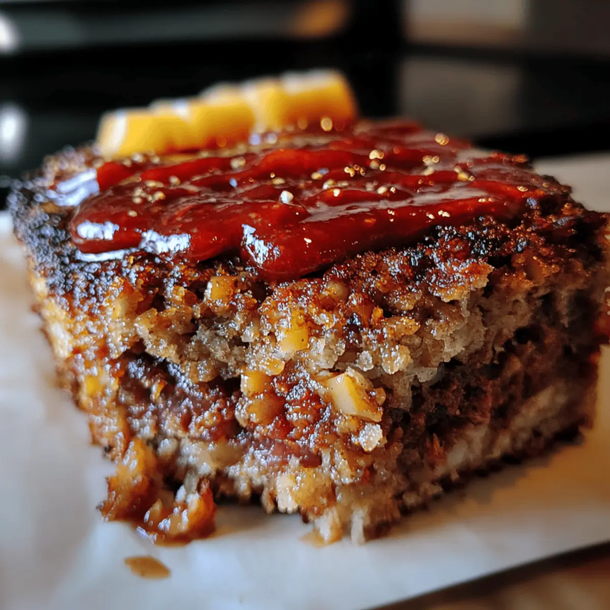 Vintage Meatloaf with Sweet & Spicy Glaze