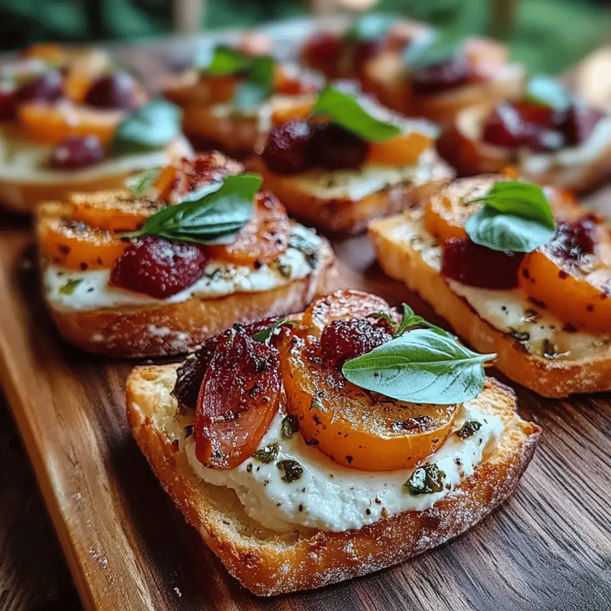 Cheesy Burrata Crostini