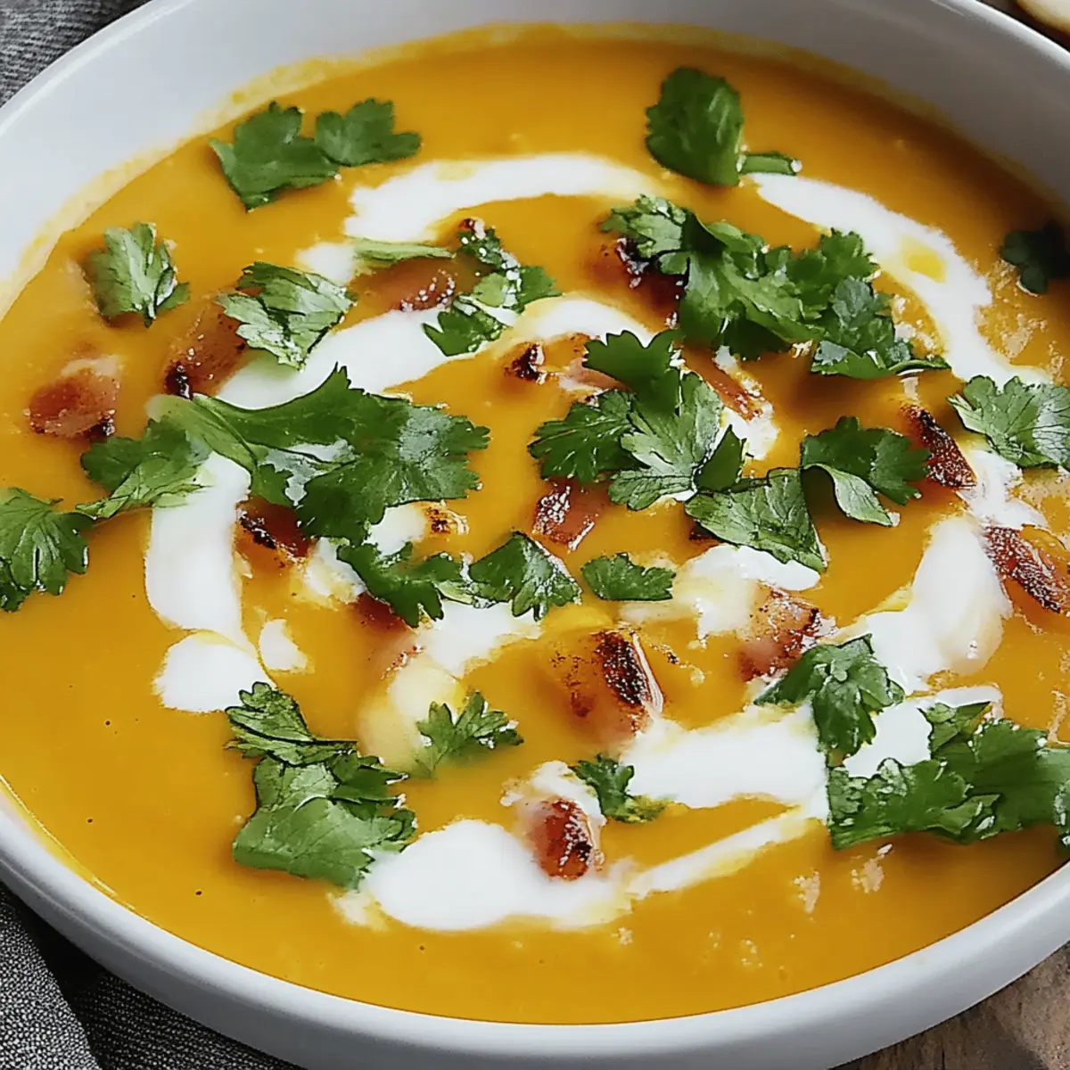 Creamy Butternut Squash Soup with Coconut Milk