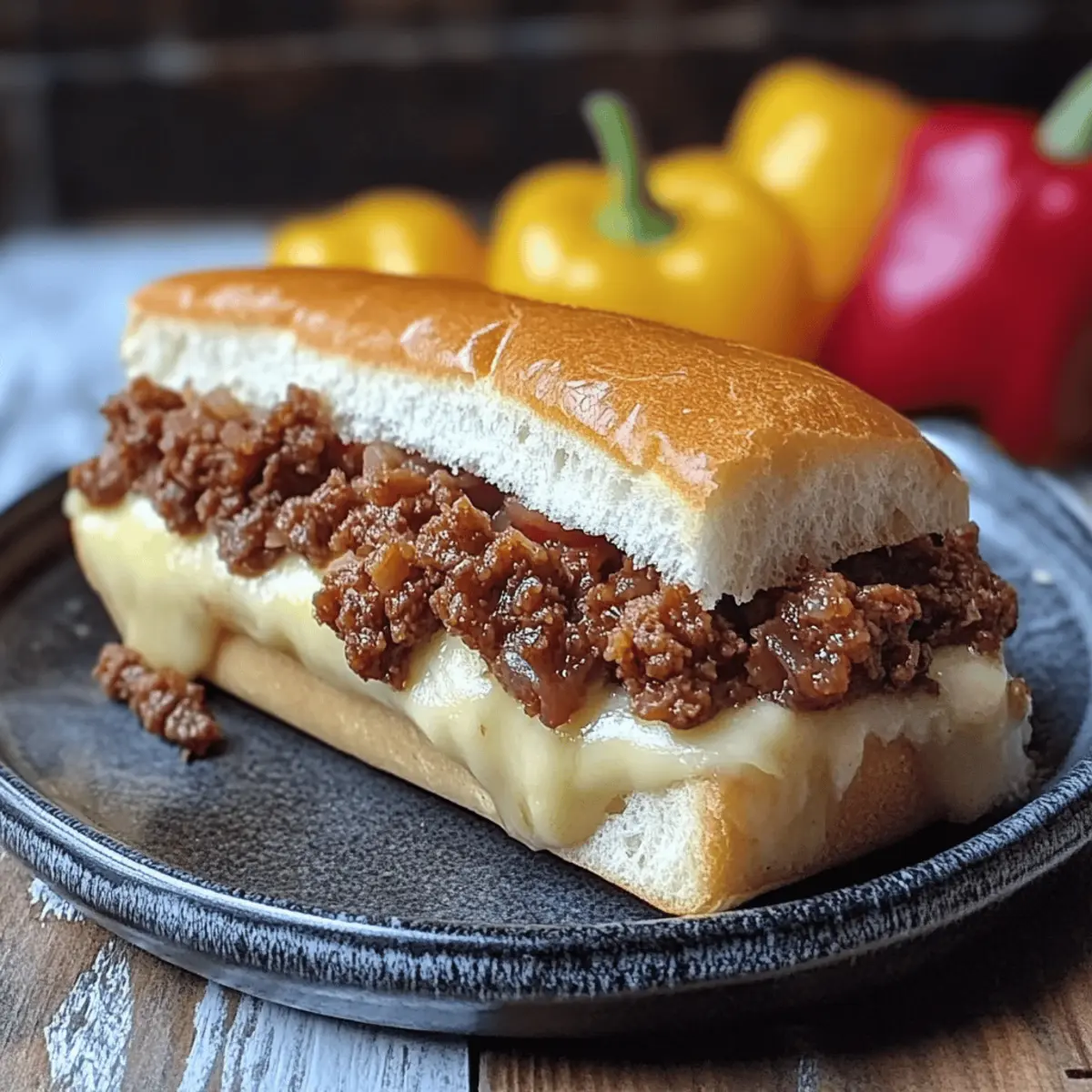 Philly Cheese Steak Sloppy Joes