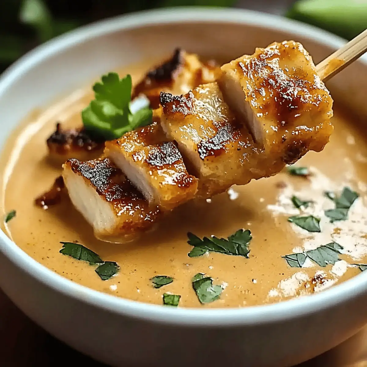 Thai Chicken Satay with Peanut Sauce