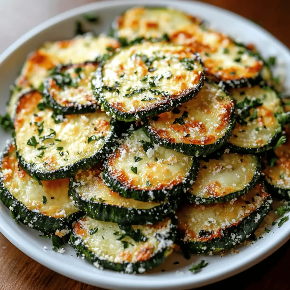 Garlic Parmesan Roasted Zucchini