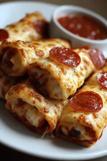 Cheesy Pepperoni Pizza Roll Ups