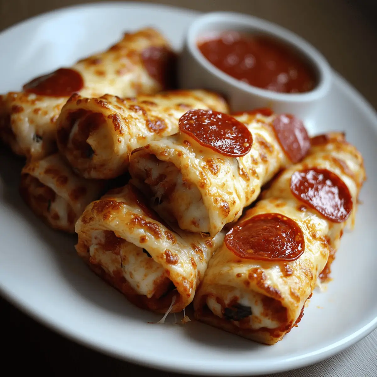 Cheesy Pepperoni Pizza Roll Ups