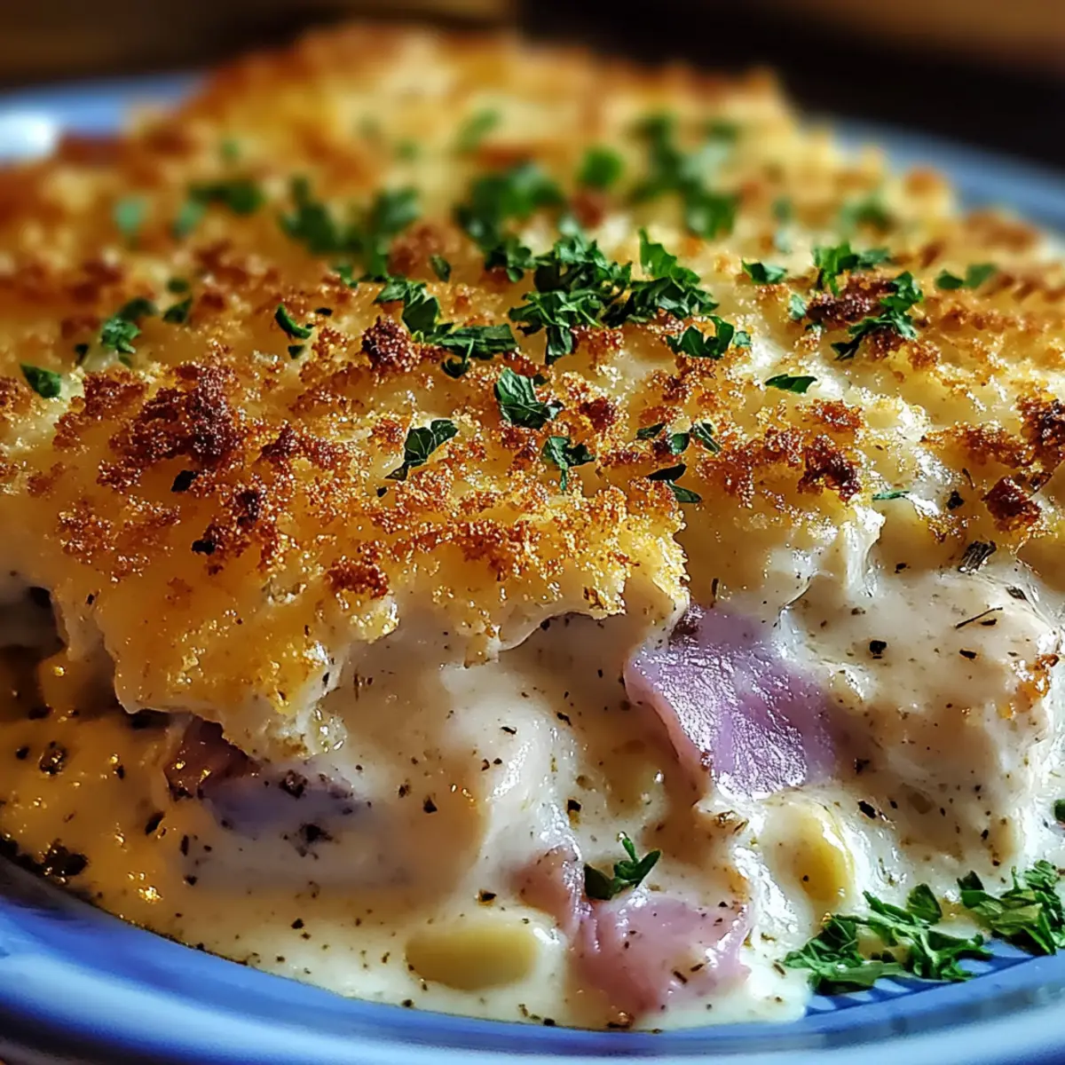Chicken Cordon Bleu Casserole