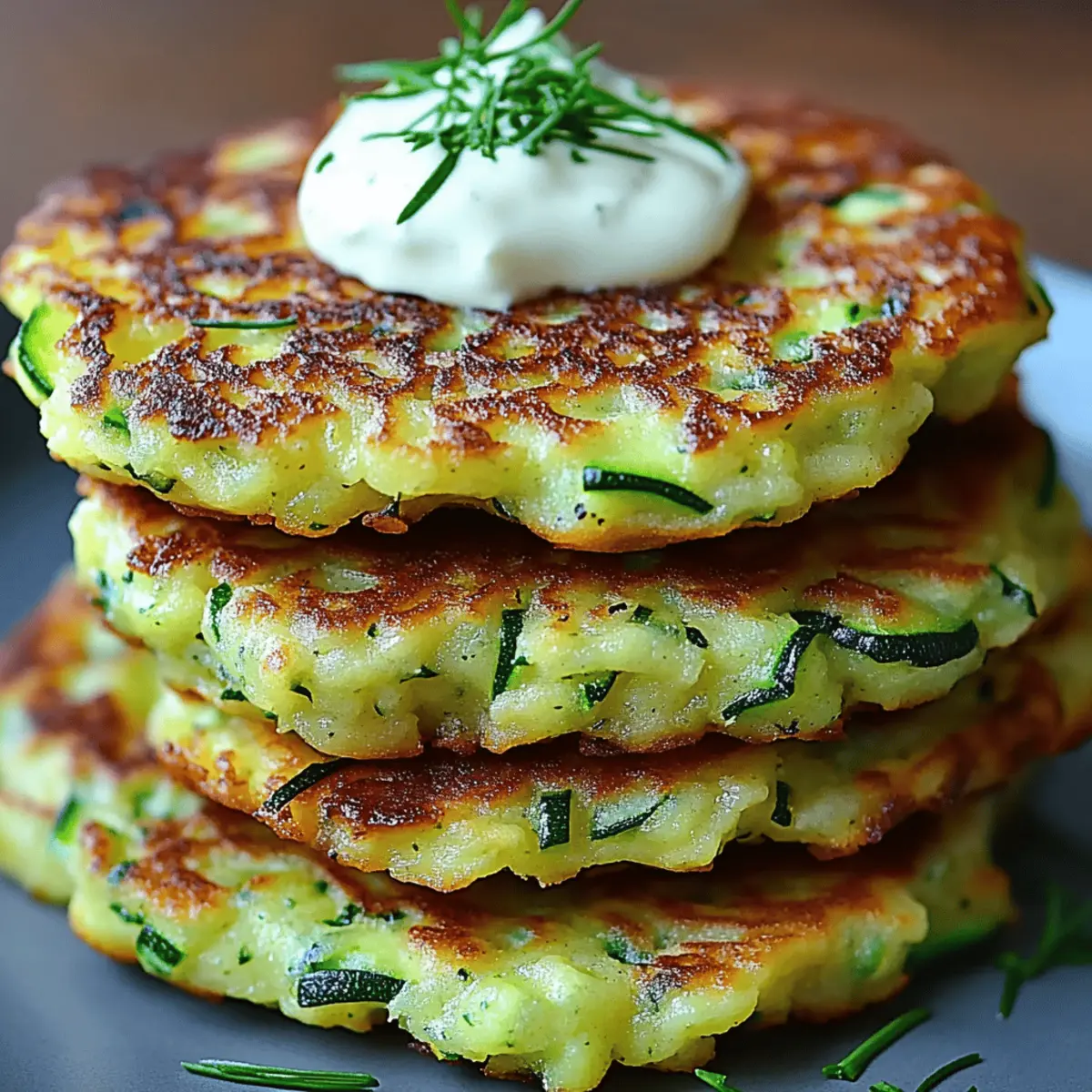 4-Ingredient Zucchini Fritters Recipe
