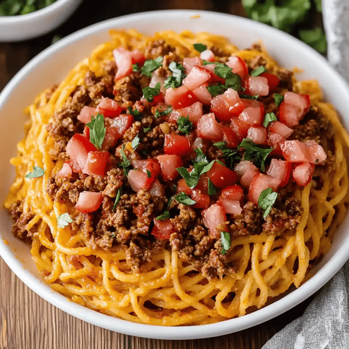 One-Pot Taco Spaghetti