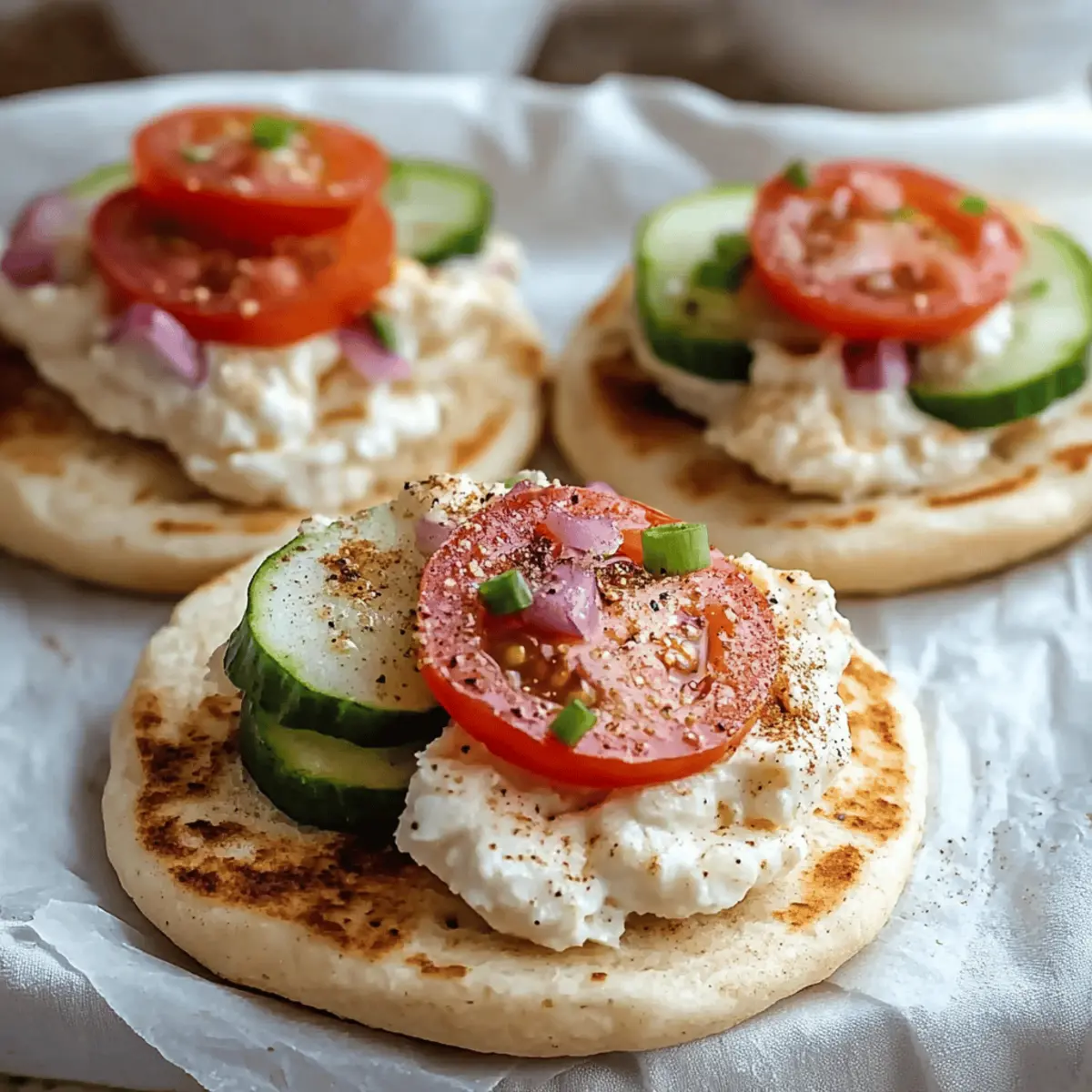 Mini Pita Pockets with Hummus