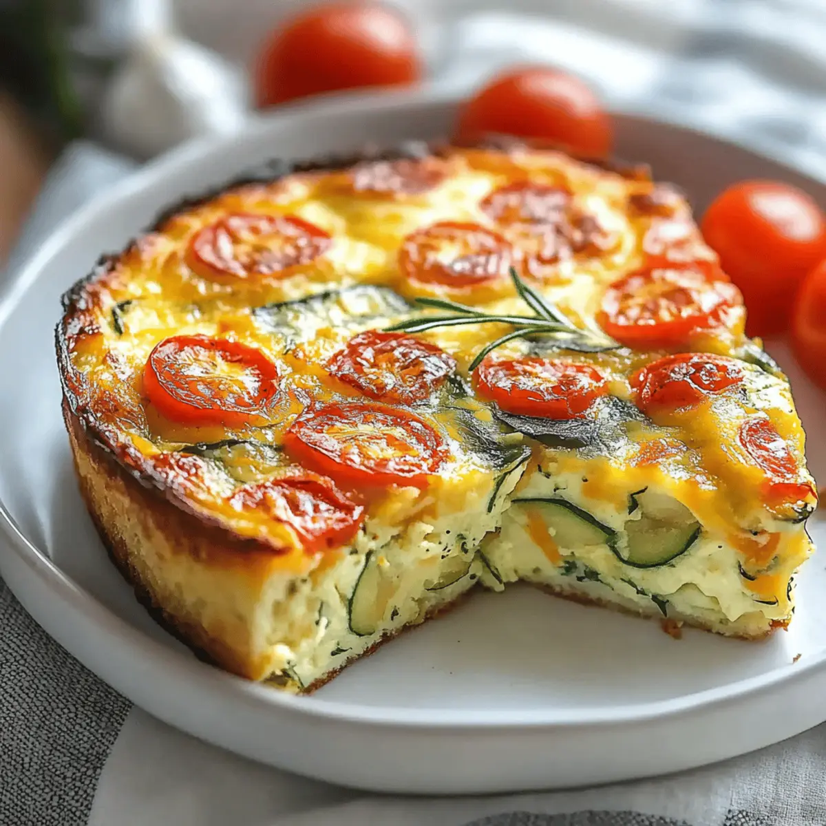 Herb-Infused Crustless Zucchini Quiche