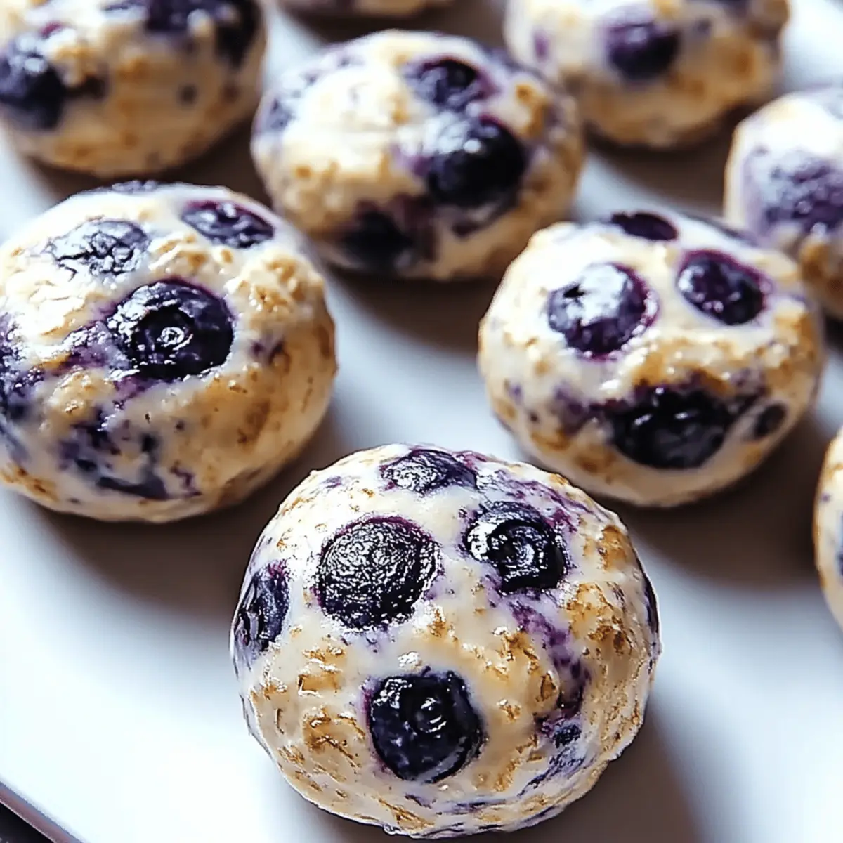 Blueberry Cheesecake Protein Bites