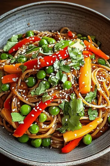 Cold Teriyaki Noodles Salad