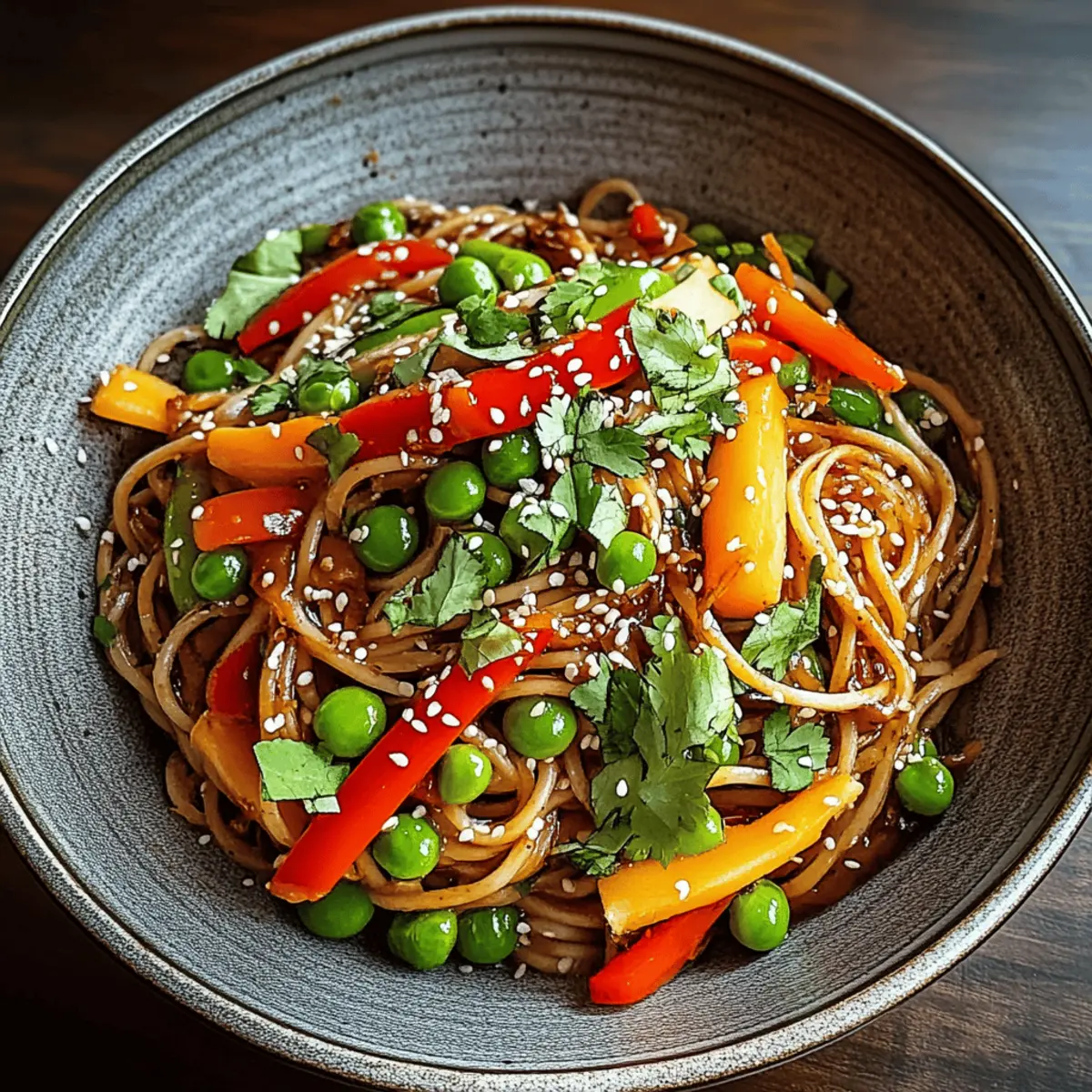 Cold Teriyaki Noodles Salad