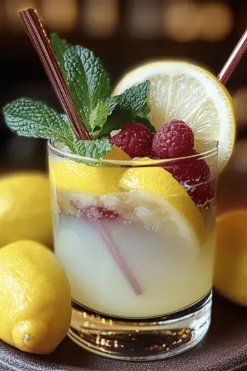 Mint and Rosemary Lemonade with Vanilla