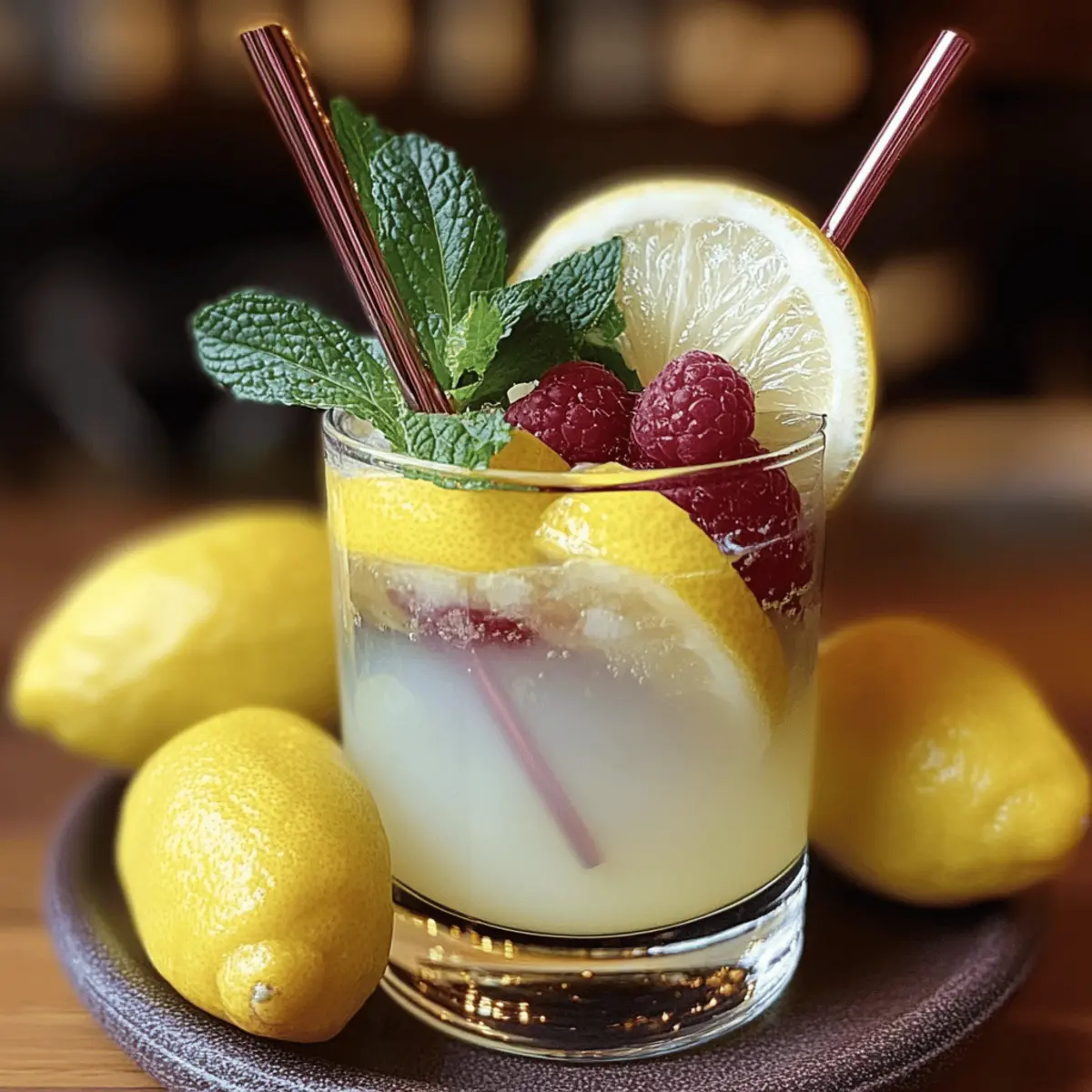 Mint and Rosemary Lemonade with Vanilla