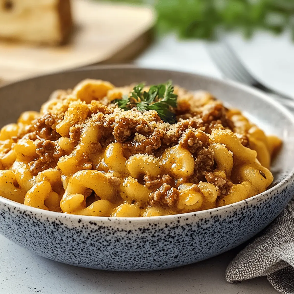 One-Pot Cheeseburger Macaroni