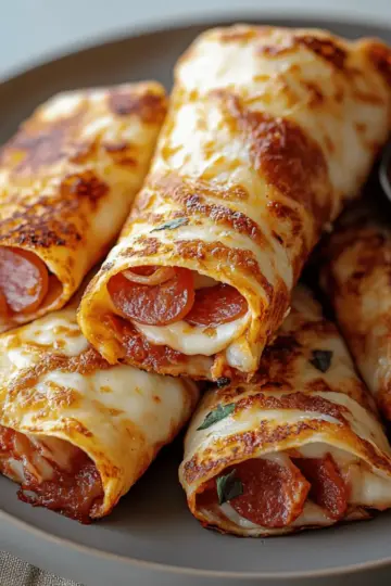 Cheesy Pepperoni Pizza Roll Ups