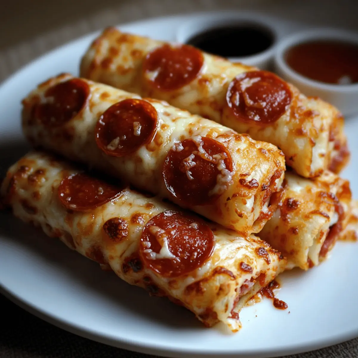 Cheesy Pepperoni Pizza Roll Ups