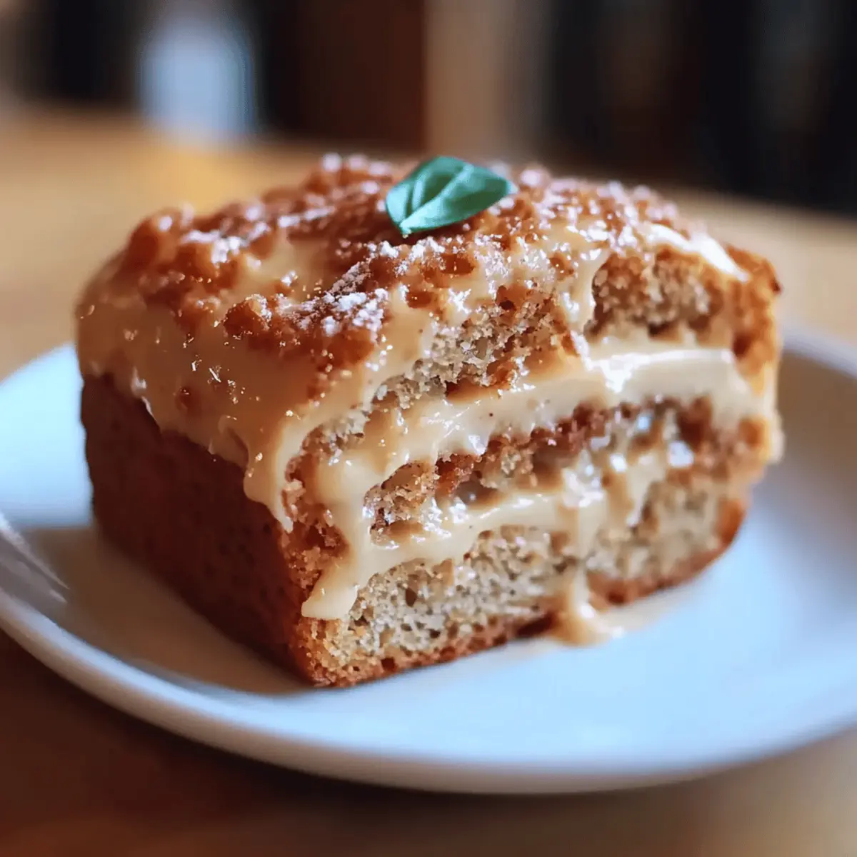 Applesauce Cake with Cinnamon Cream Cheese Frosting