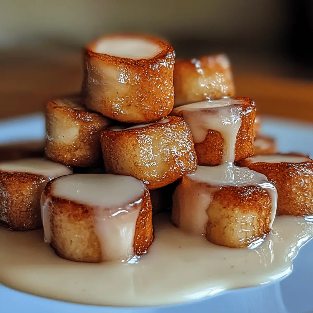Cinnamon Roll French Toast Bites