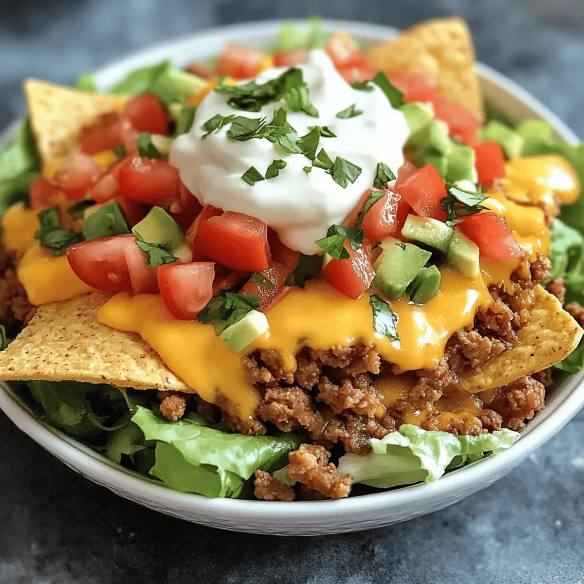 Slow Cooker Smothered Fritos Taco Bowls