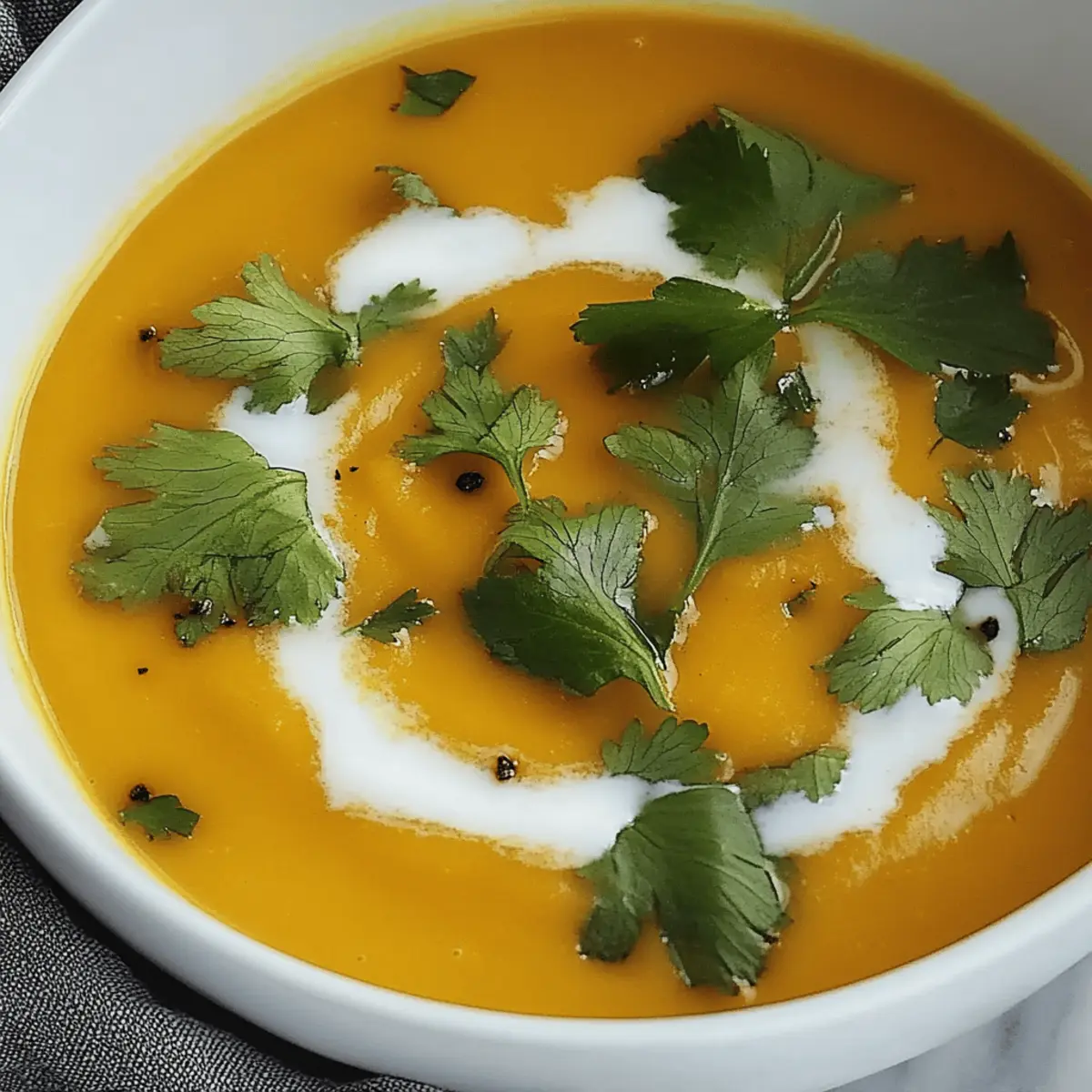 Creamy Butternut Squash Soup with Coconut Milk