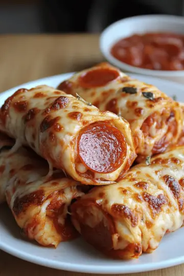 Cheesy Pepperoni Pizza Roll Ups