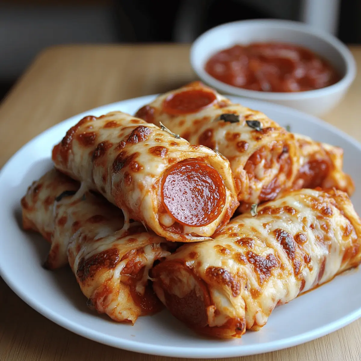 Cheesy Pepperoni Pizza Roll Ups