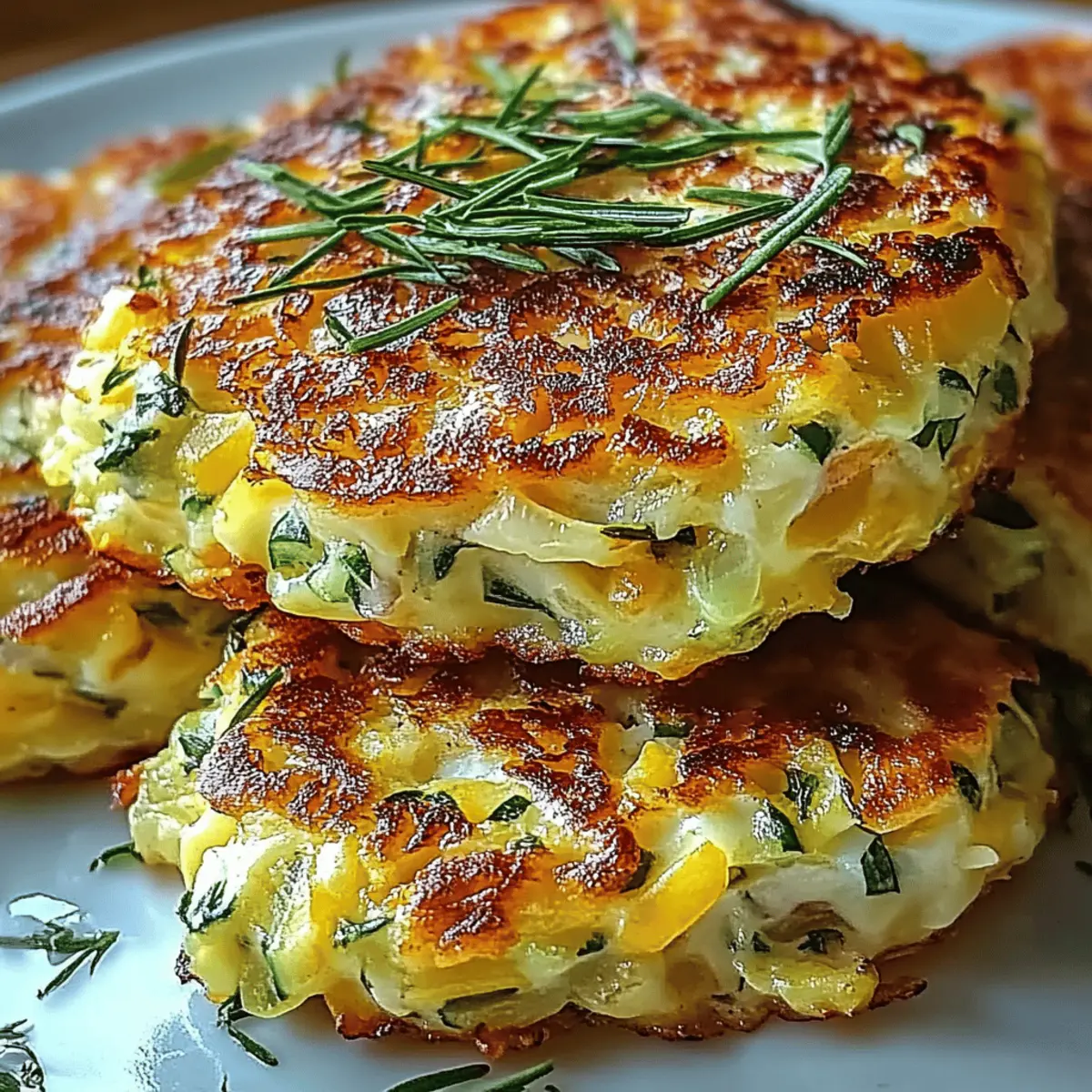 Cheesy Zucchini Fritters