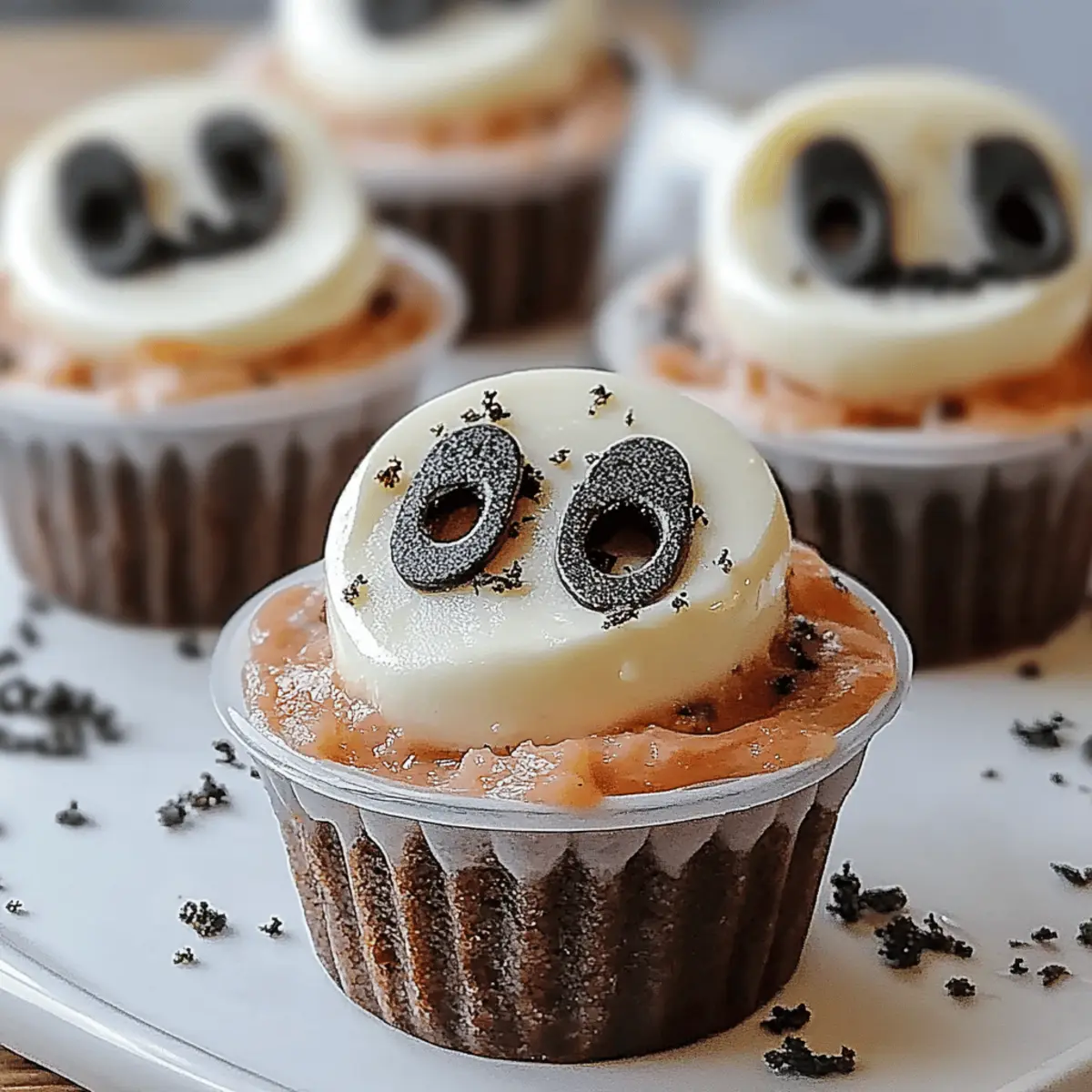 Spooky Graveyard Pudding Cookie Cups