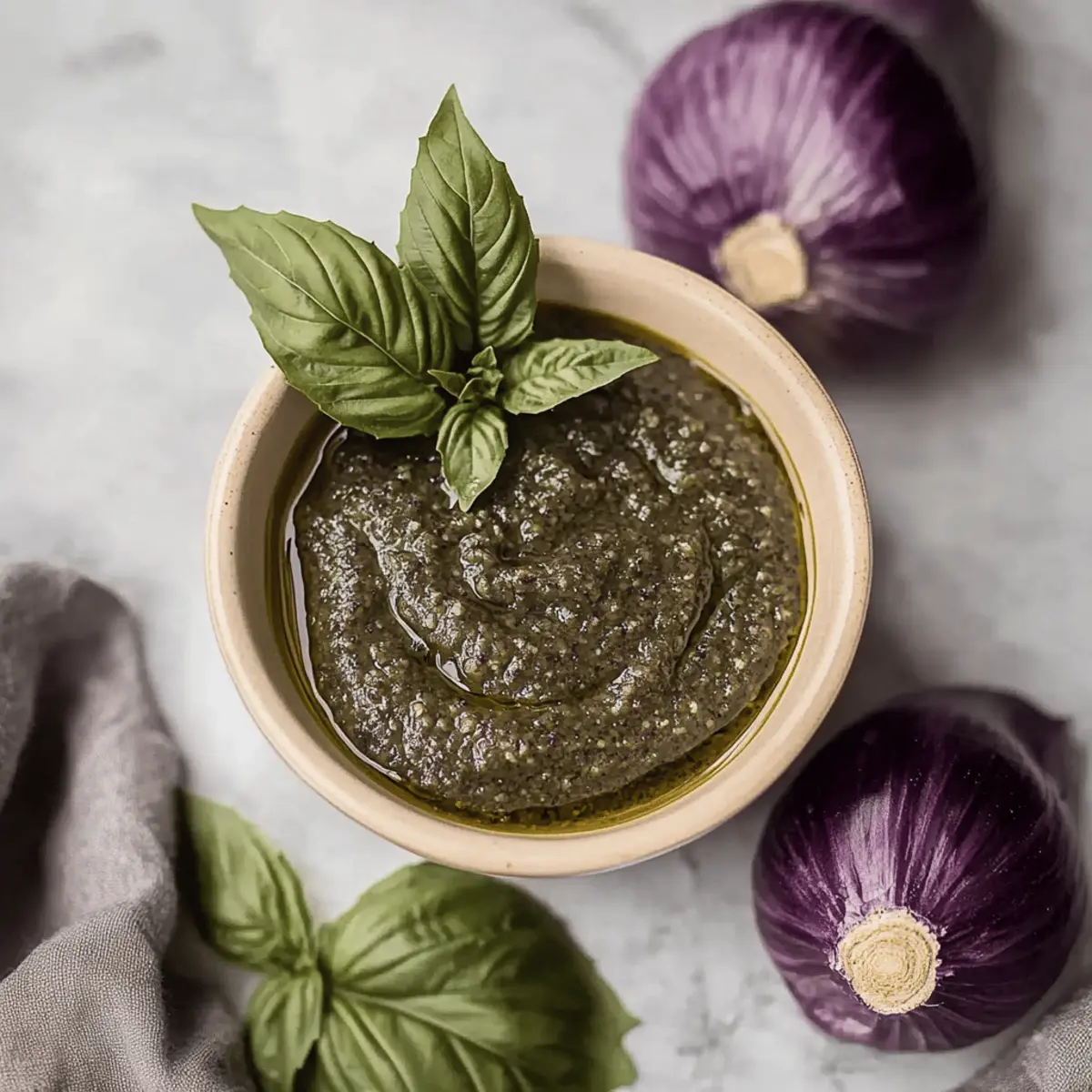 Purple Basil Pesto