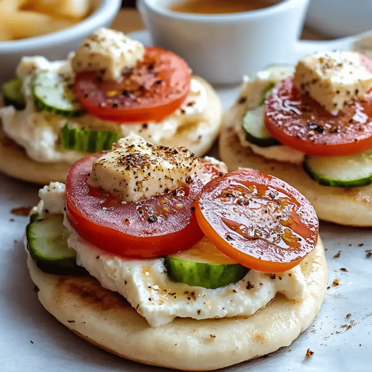 Mini Pita Pockets with Hummus