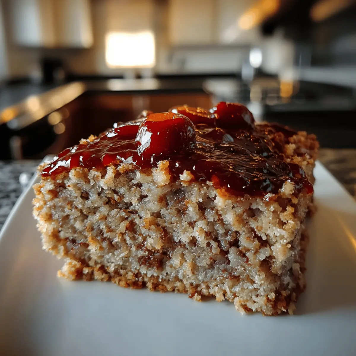 Vintage Meatloaf with Sweet & Spicy Glaze