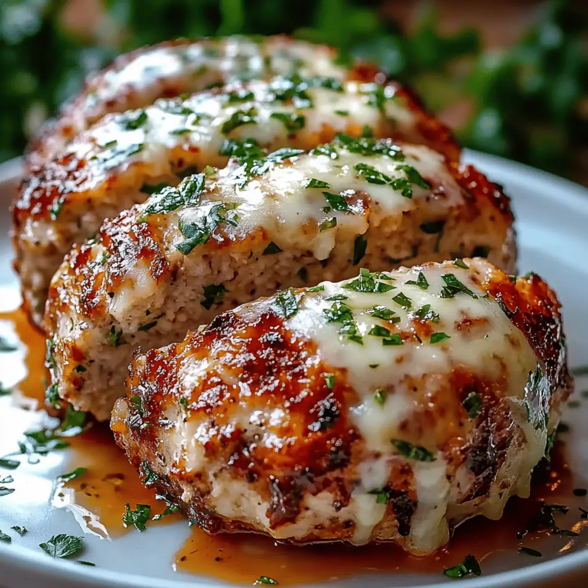 Garlic Parmesan Chicken Meatloaf