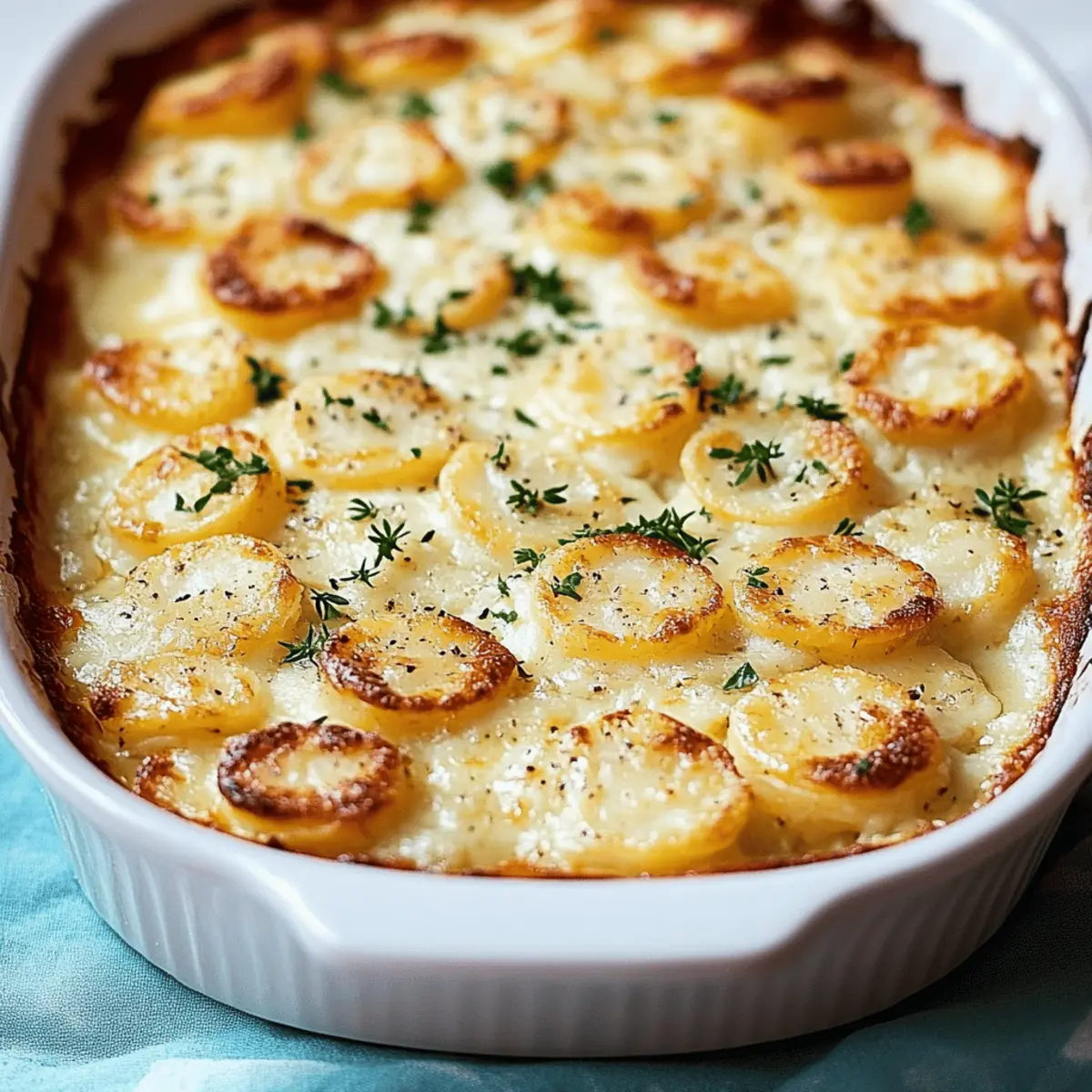 Cheesy Garlic Scalloped Potatoes