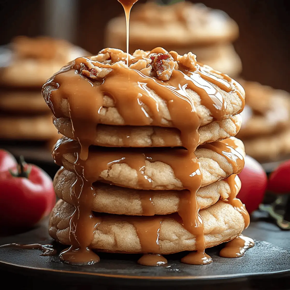 Caramel-Drizzled Apple Cinnamon Cookies
