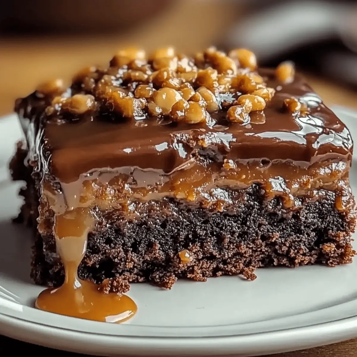 Chocolate Caramel Dump Cake