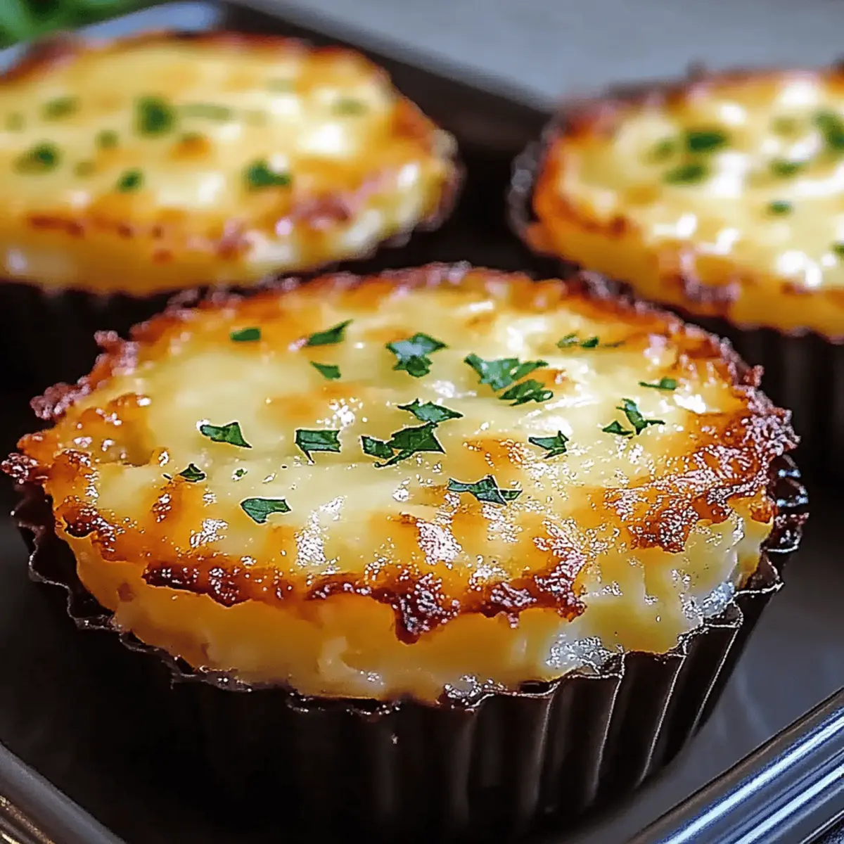 Cheesy Mashed Potato Muffins