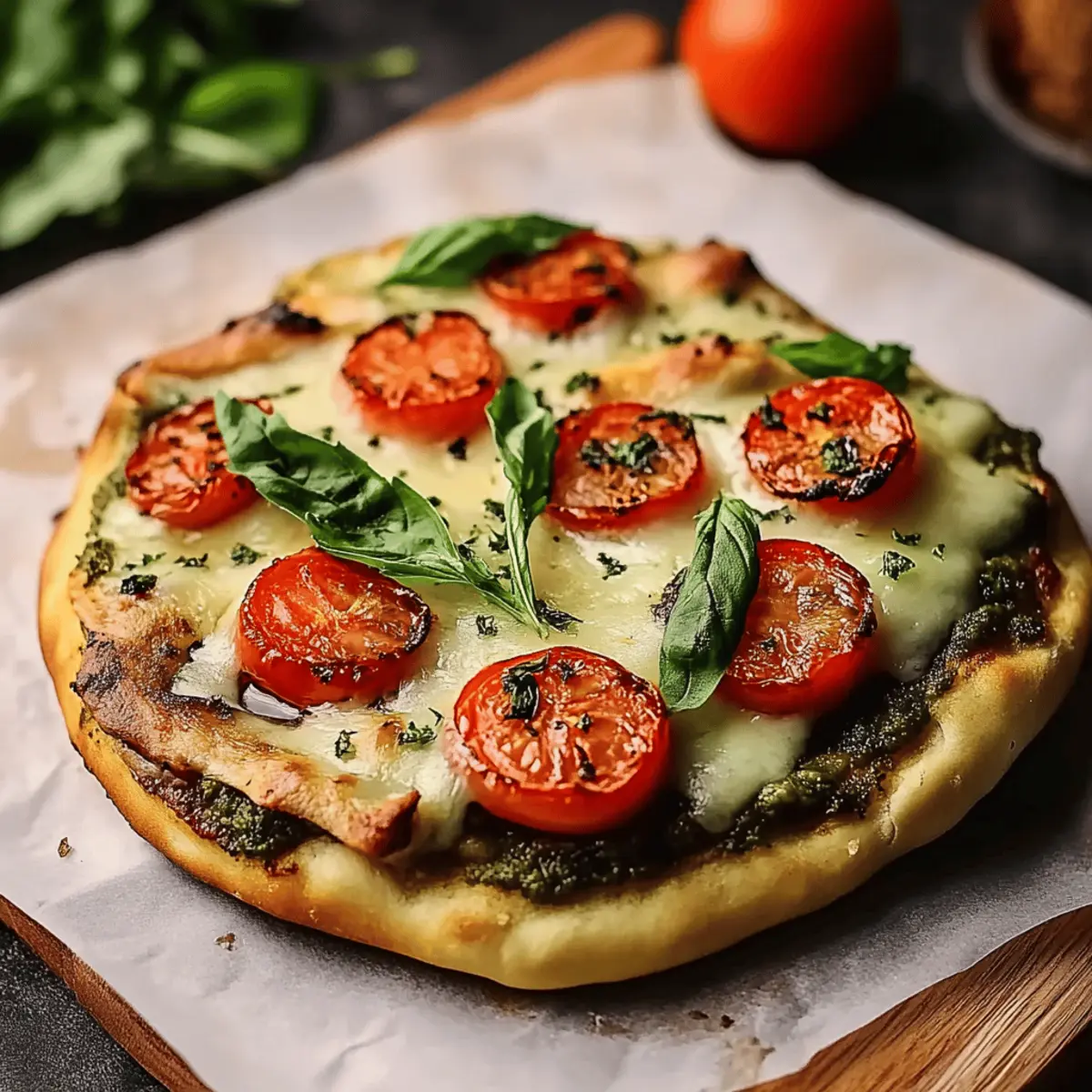 Pesto Chicken Flatbread