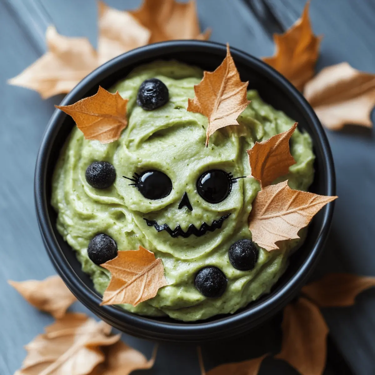 Swamp Guac with Creepy Crawler Chips