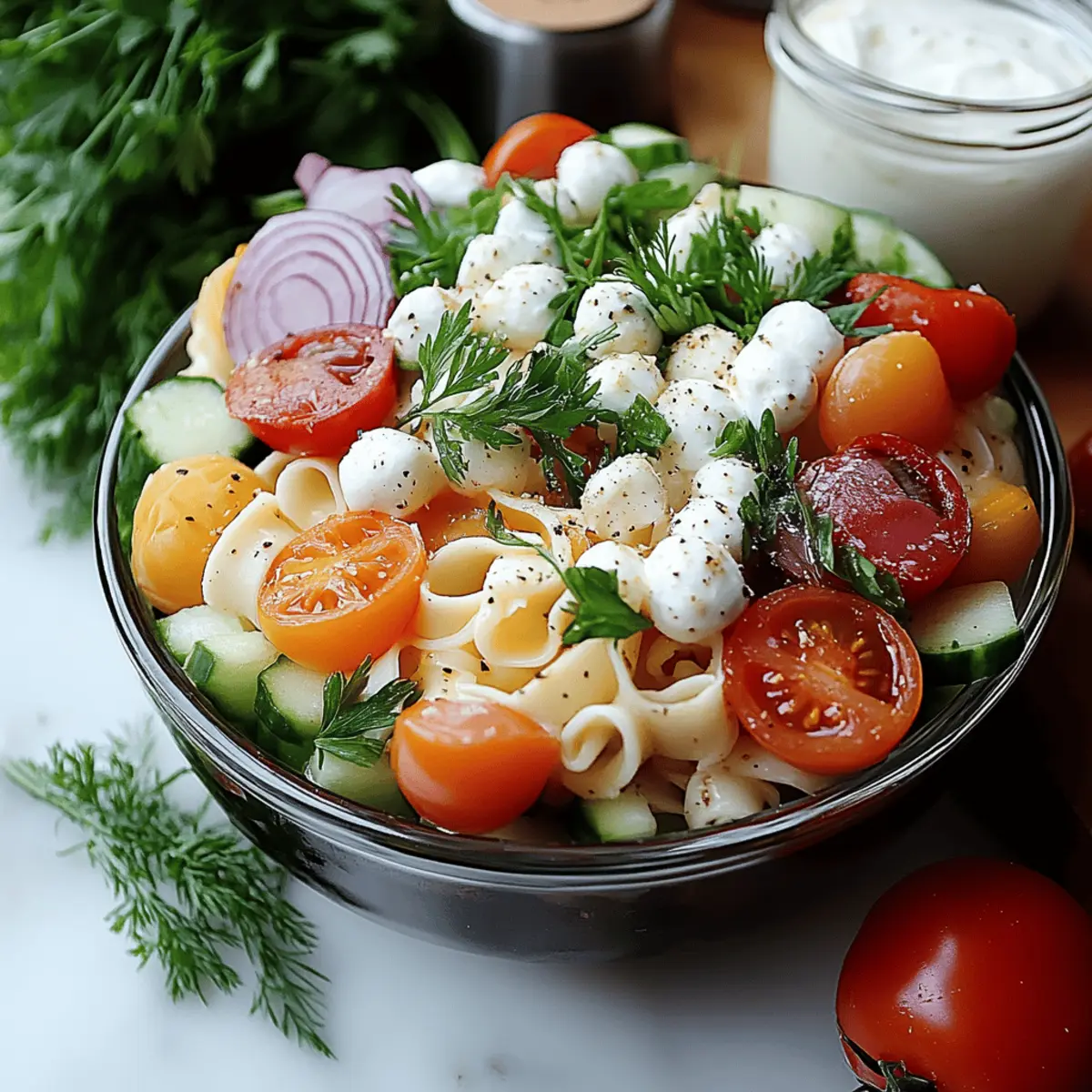 Layered Pasta Salad