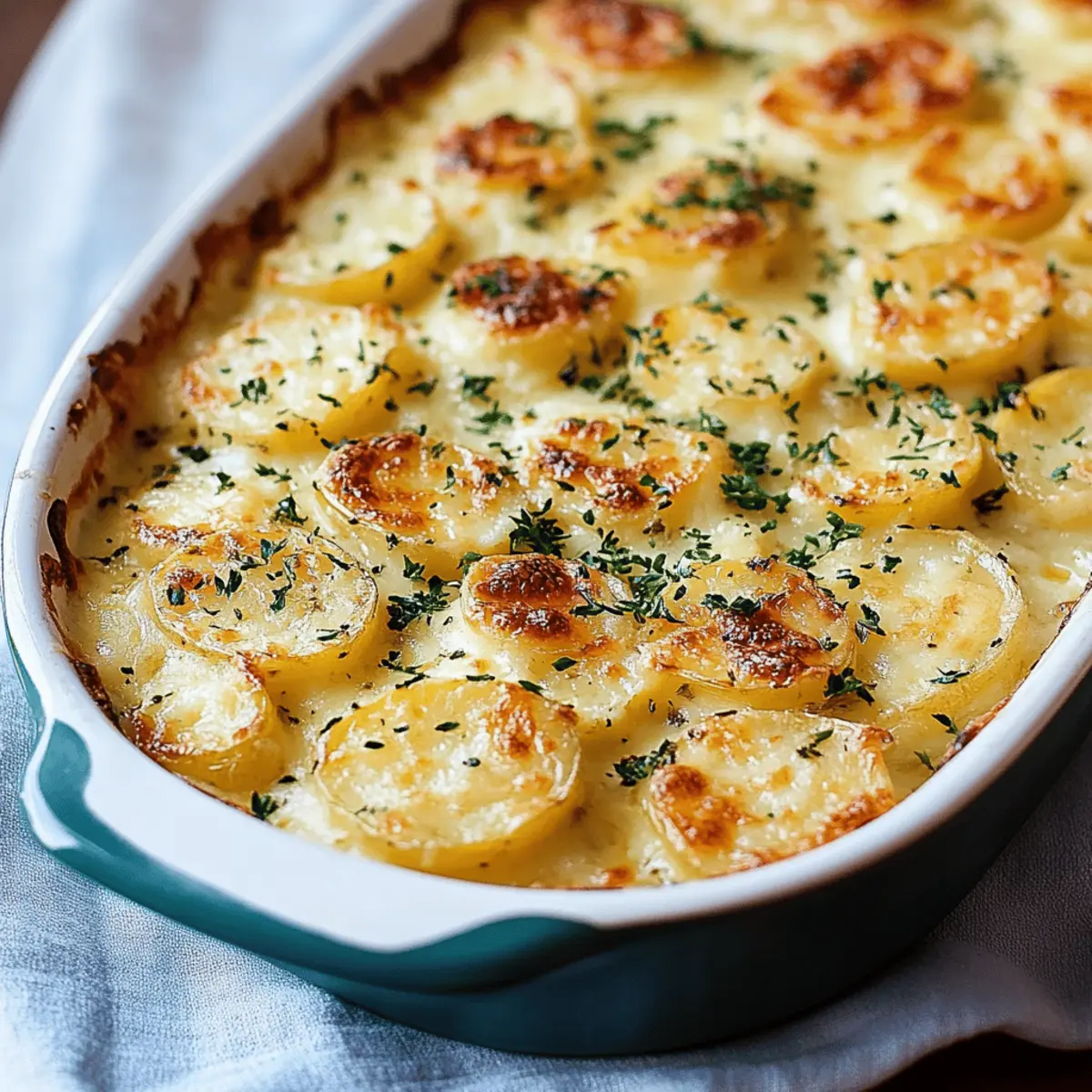 Cheesy Garlic Scalloped Potatoes