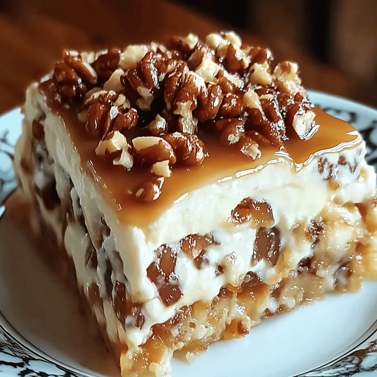 Butter Pecan Praline Poke Cake